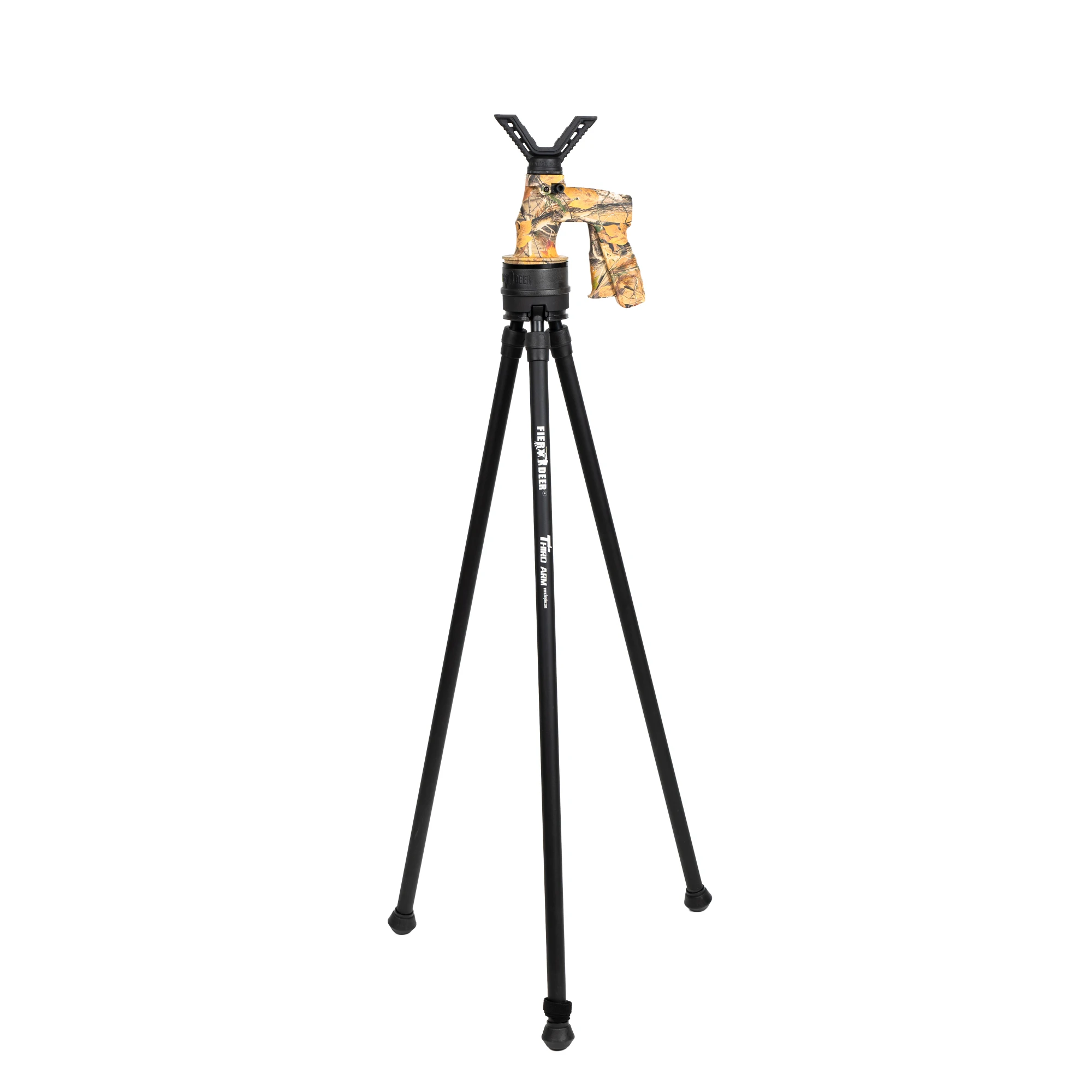 THIRD ARM GEN6 Tripod Shooting Stick for Hunting Rifle,Tripod for Hunting with Adjustable Height & Detachable Swivel V-Yoke