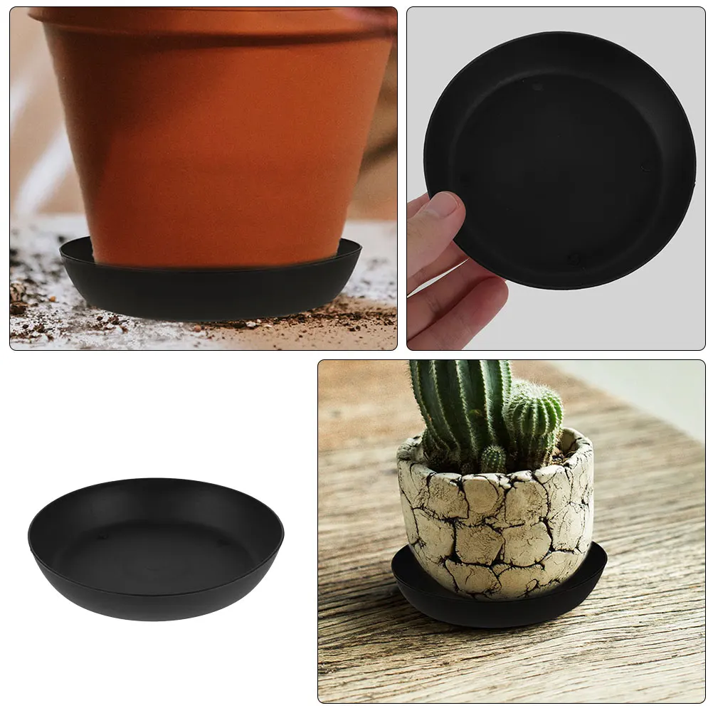 

10 Pcs Succulent Plastic Drip Tray Large Round Plant Saucer for Indoors Drainage Flower Pot Holder Waterproof Planter Garden