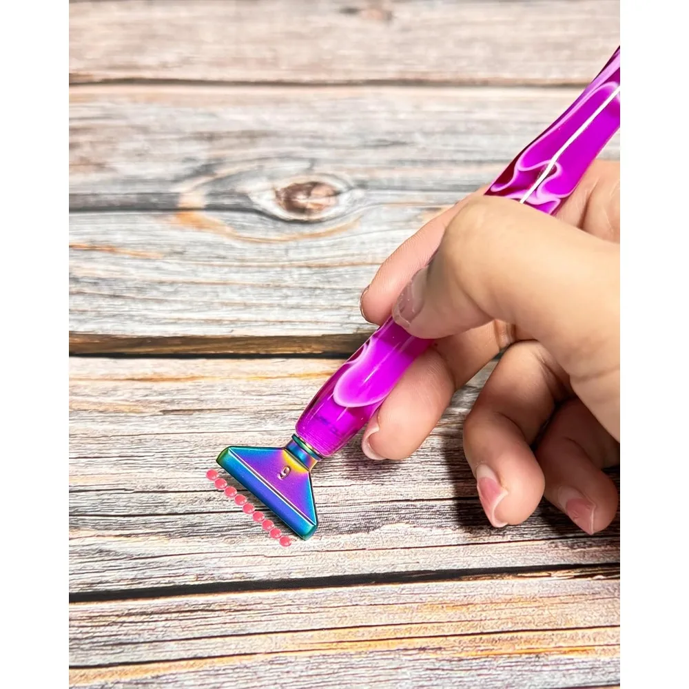 Diamond Painting Pen Set with 6 Metal Tip Screw Drill Bead Dot Pens and Multi-Function Roller Tool Complete Accessories Kit for Diamond Art Craft Rhinestone Embroidery Kits Canvas Nail Art Decor view 6