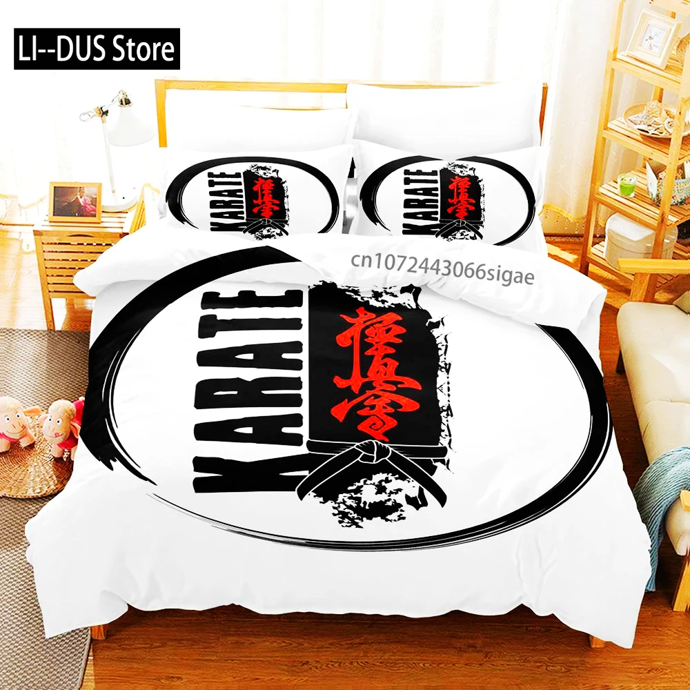 

Kyokushin Karate Boys Bedding Set Single Twin Full Queen King Size Aldult Bedroom Duvet Cover Sets 3d Print Bed Sheet Set