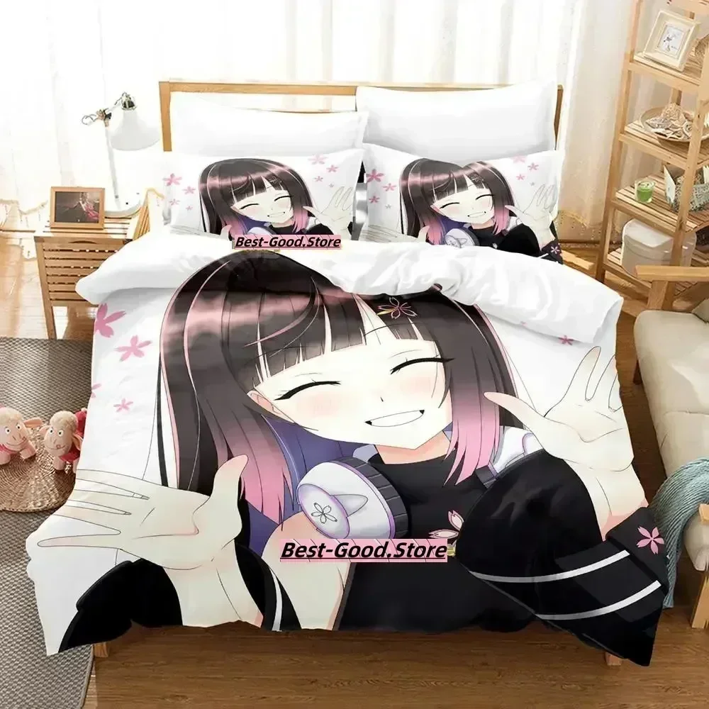 Hana Yomeguri Bedding Set Single Twin Full Queen King Size Bed Set Adult Kid Bedroom Duvetcover Sets Print Anime Bed Sheet Set
