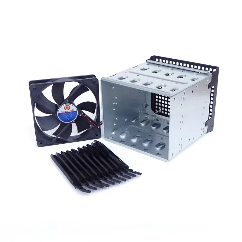 Multi-hard Disk External Shelf 3.5” 16 Hard Disk Cage Can Be Stacked Hard Disk Cabinet Hanging Machine