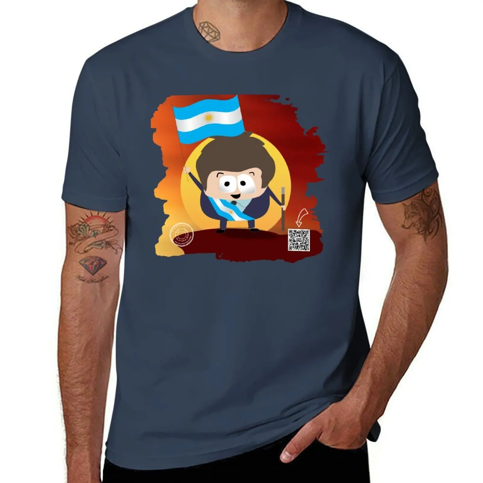 

Javier Milei Leon Libertad T-Shirt Minimalist Casual Short Sleeve Top