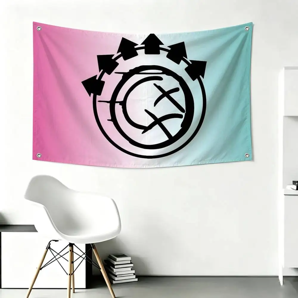Punk B-Blink-182 Band Flags Wall Hanging Tapestry Outdoor Garage Room Decorative flag Background Blanket