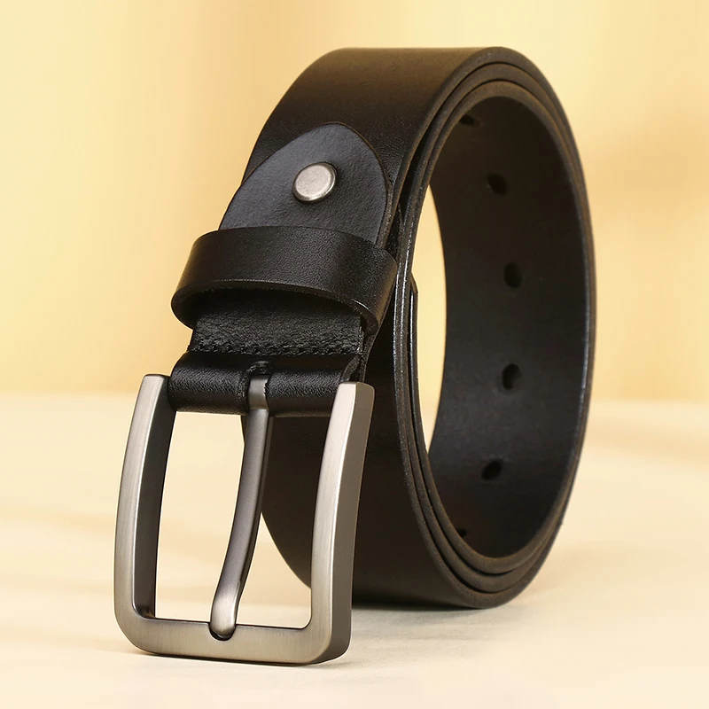 Ceinture en cuir véritable de style vintage pour hommes, jeans trempés, surintendant ser, luxe, haute qualité, environnement, mode