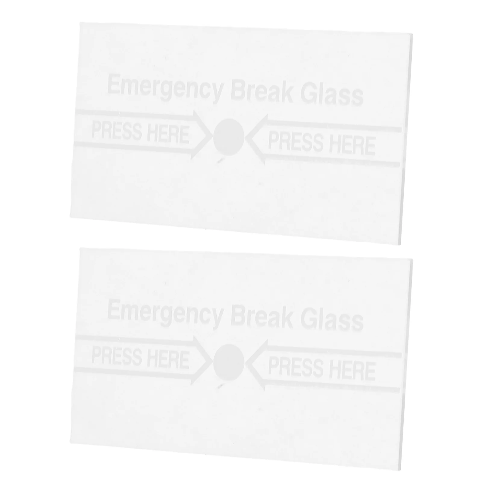 2Pcs Fire Safety Alarm Switch Cover Manual Emergency Glass Replacement with High Durability Clear Install Fire