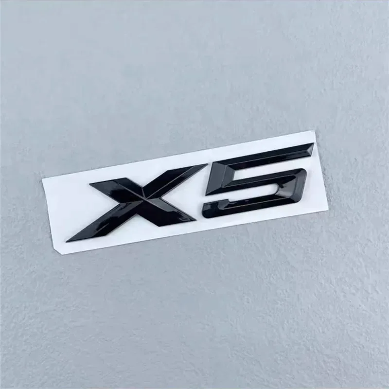 3D ABS Black Chrome Car Letters Rear Trunk Emblem Badge X1 X2 X3 X4 X5 X6 X7 Logo For E70 E53 F15 G05 Decals Sticker Styling view 6