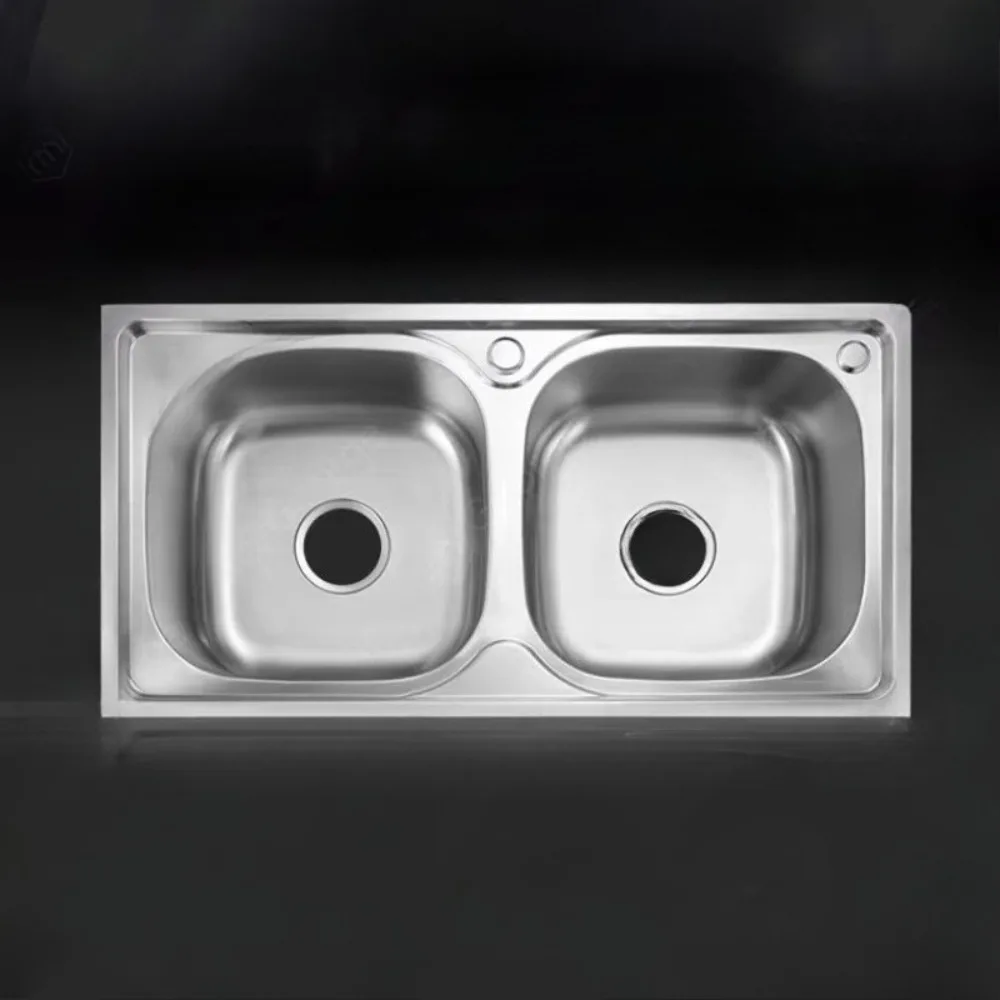 Modern Design Stainless Steel Deep Kitchens Sink SUS304 Double Bowl