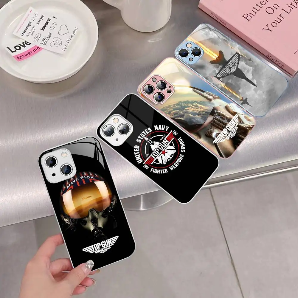 Top Gun Maverick Tempered Glass For Iphone 14 13 12 11 Pro Mini XS MAX 14Plus X XS XR Cover