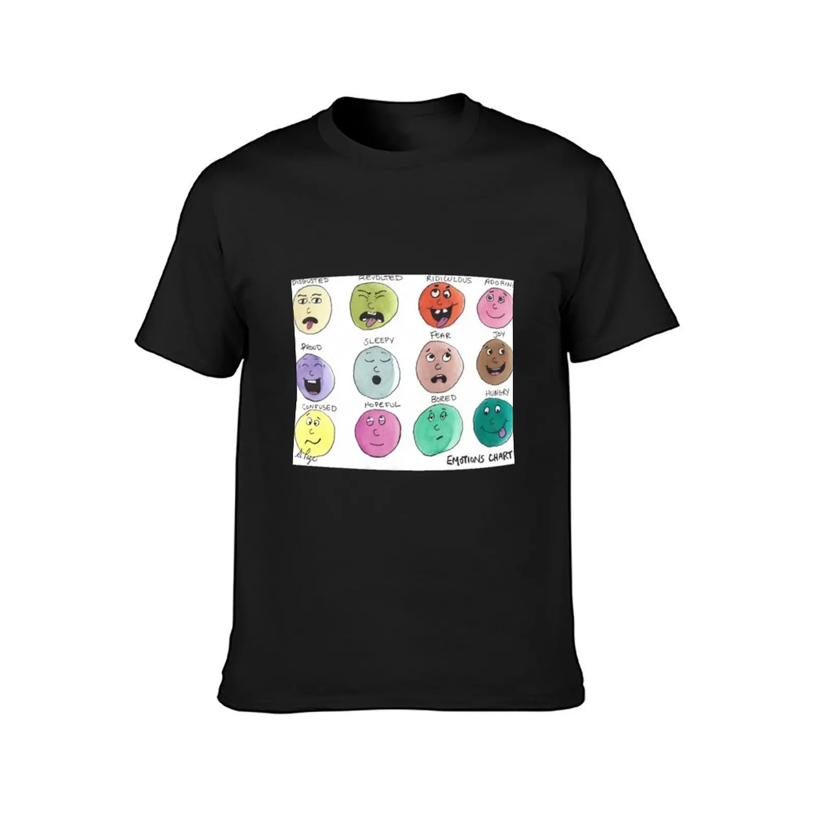 Emotions Chart # 2 T-Shirt new edition sublime customizeds hippie clothes oversized t shirt men