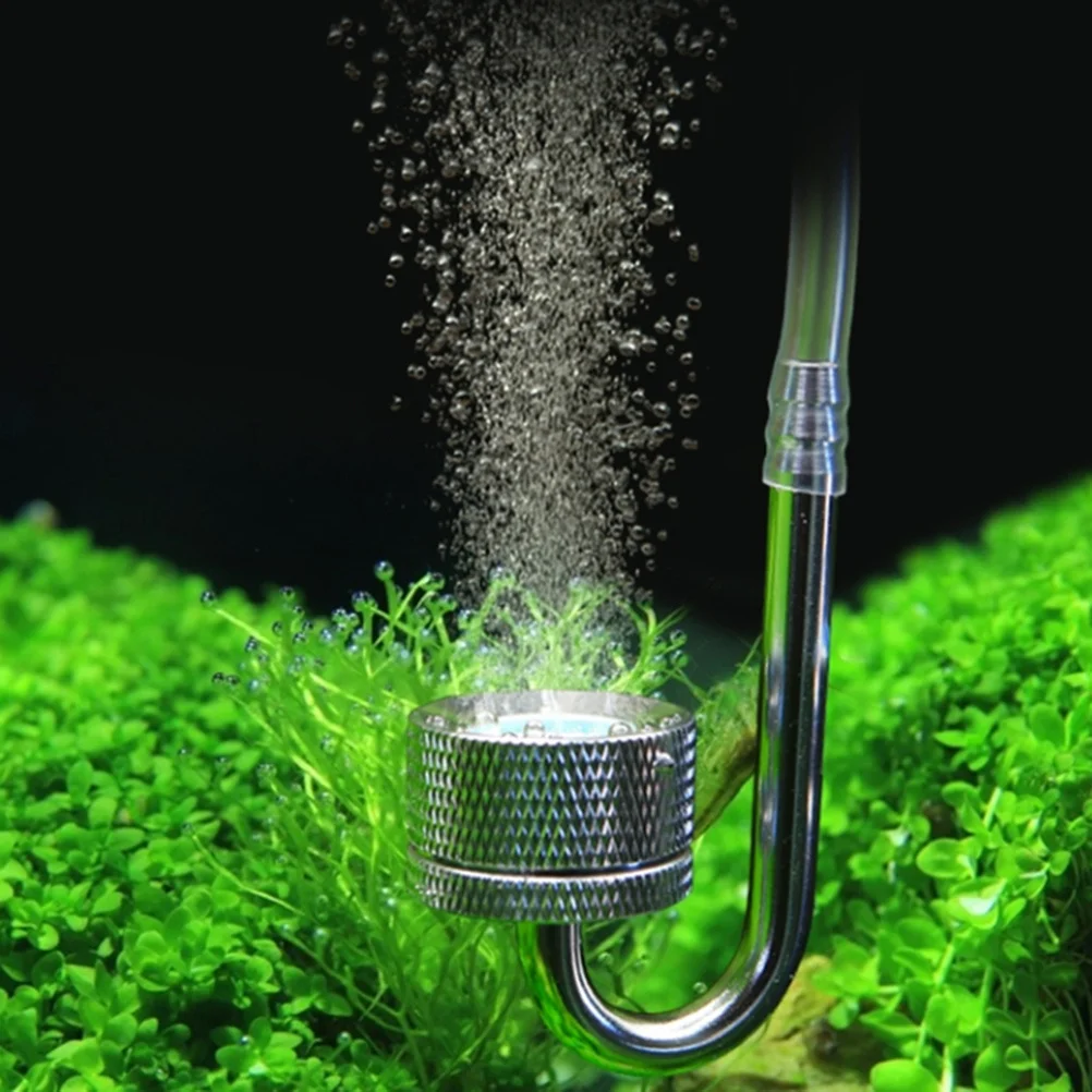 

Co2 For Aquarium U-Shaped Glass Tube Self-Adjusting Stainless Steel Carbon Dioxide Diffuser Fish Tank Water Treatment