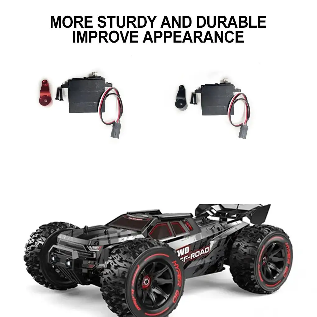 RCGOFOLLOW Servo RC Car Part Digital Rc Servo لـ 1/14 MJX 14210 Monster Trucks RC ترقية جزء RC ملحقات السيارة باللون الأسود