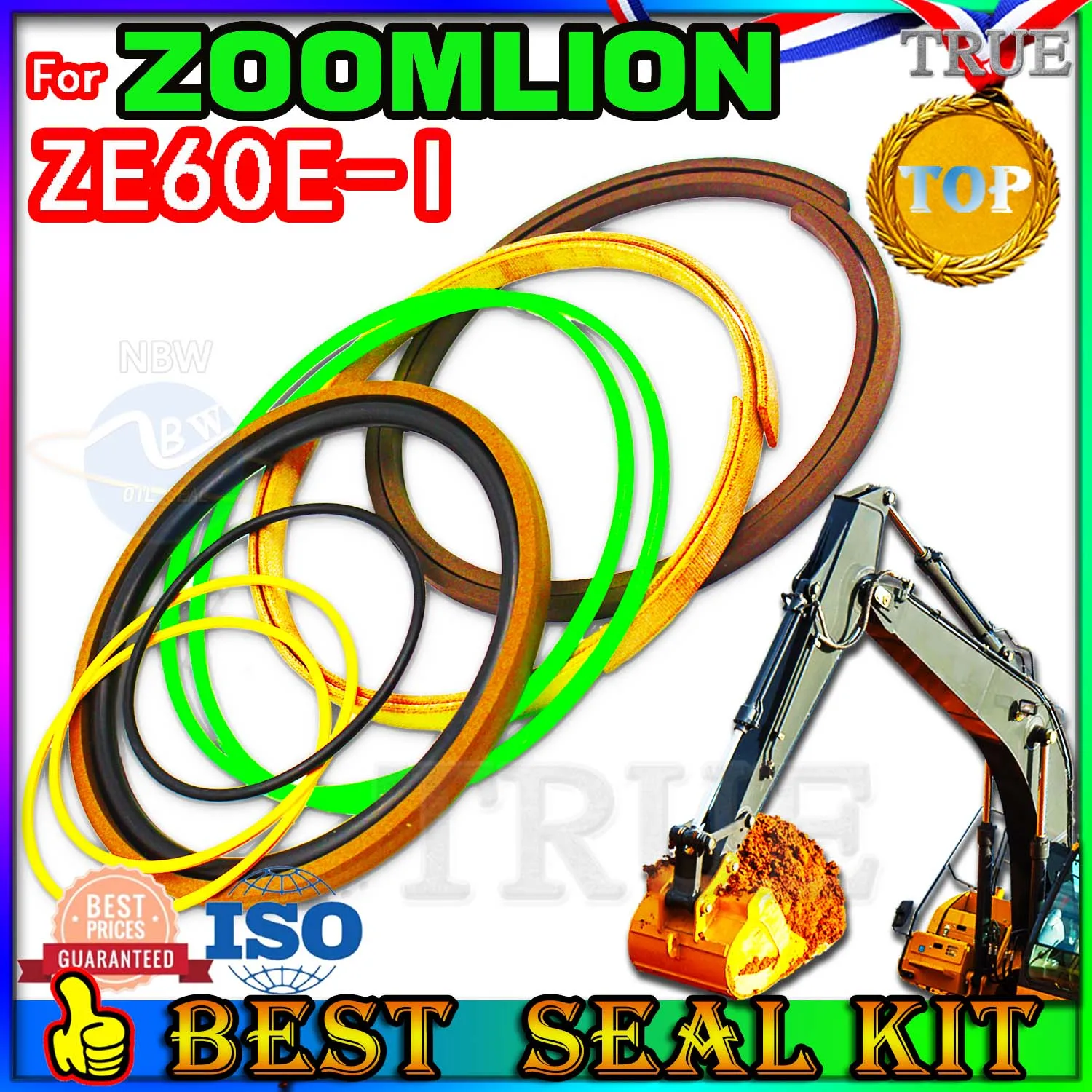 For ZOOMLION ZE60E-I Oil Seal Repair Kit Boom Arm Bucket Excavator Hydraulic Cylinder ZE60E I Heavy Master Excavating Machinery