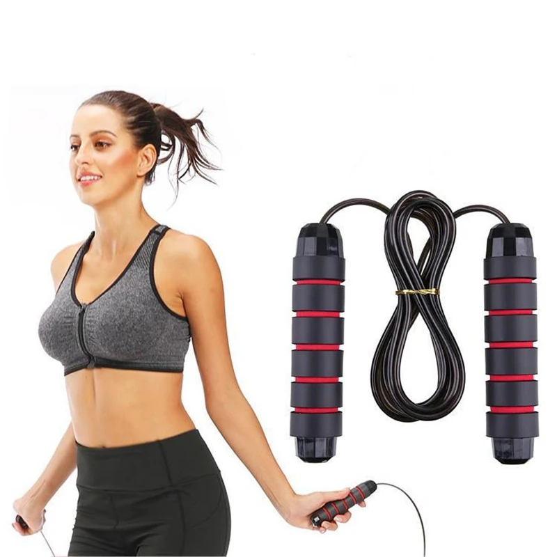 Jump Rope Professional Tangle Free Rapid Speed Jumping Rope Foam Handle Adjustable Steel Skipping Rope Gym Fitness Slim Body