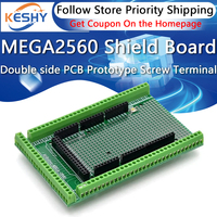 Compatible With MEGA2560 Double-side PCB Prototype Screw Terminal Block Shield Board Kit For Arduino Mega 2560 / Mega2560 R3