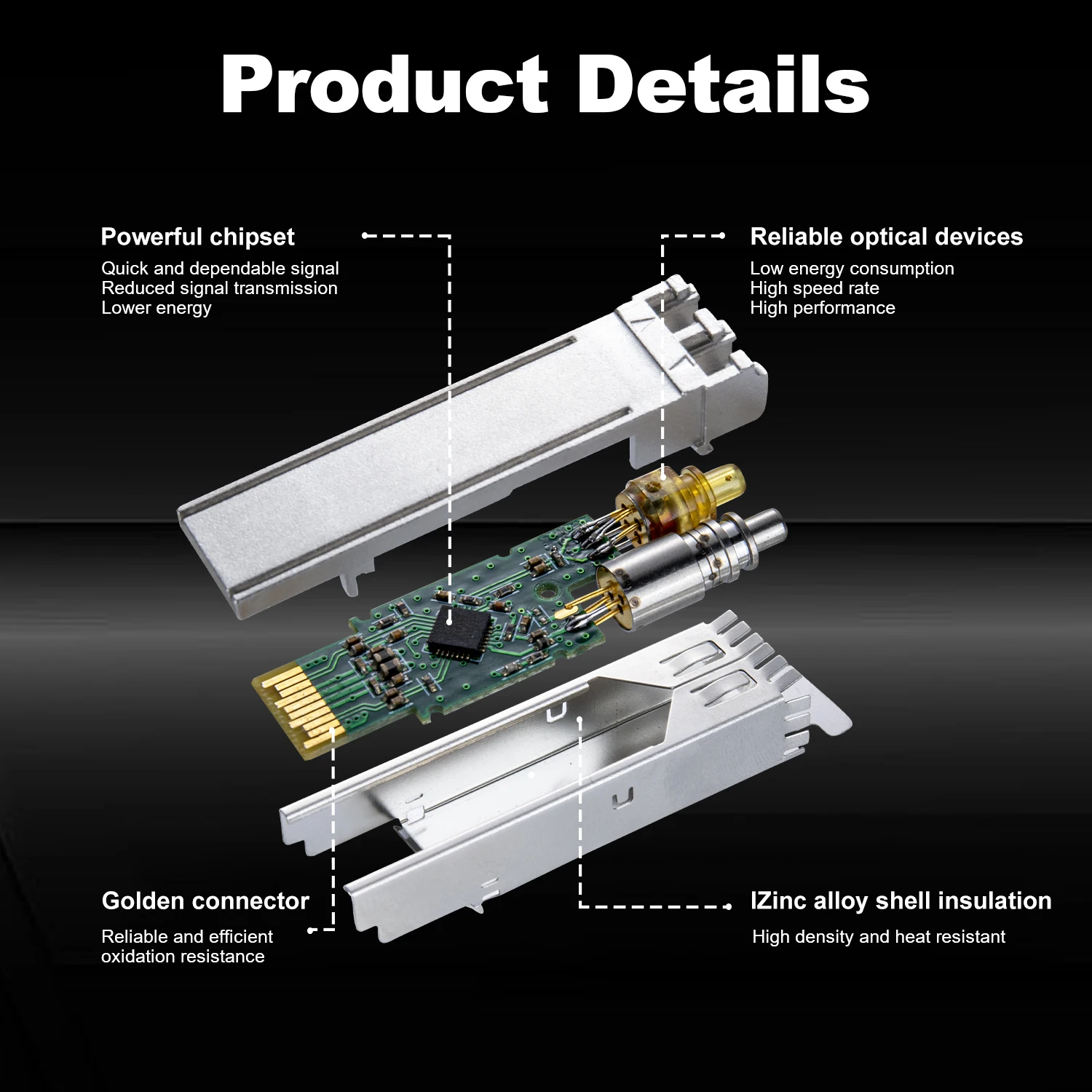 10Gb 10km SFP+ Module 1310nm Fiber Optical SFP Transceiver 10 Gigabit LC Multi-mode Duplex for Cisco Mikrotik Ubiquitity Netgear