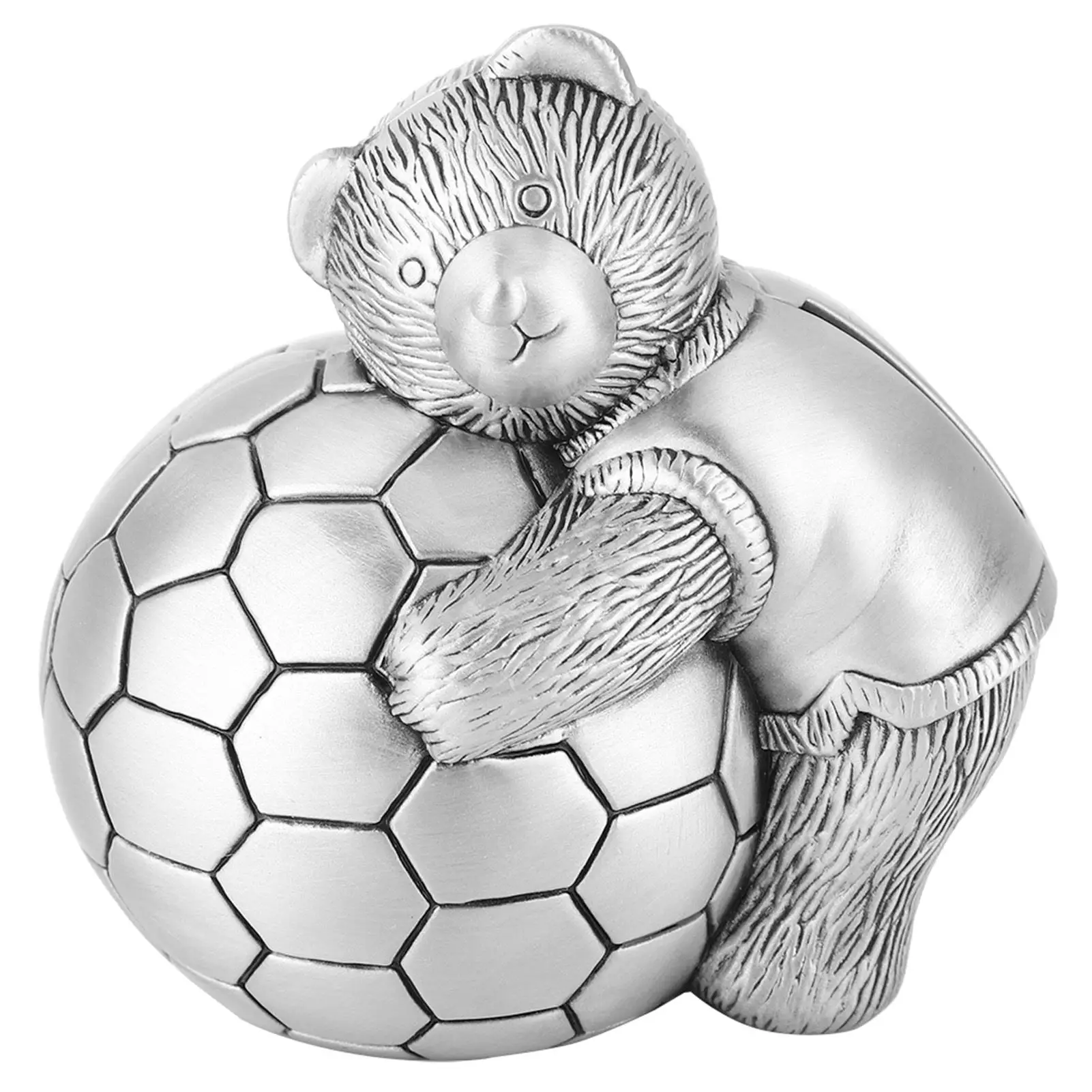 Adorable Little Bear Football Coin Bank - Cute Savings Pot for kids Home Decor Gift