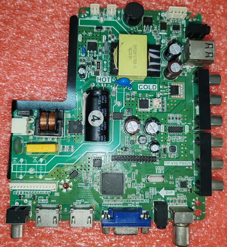

Материнская плата для телевизора TP.V56.PB826 LED 3-в-1, протестированная и отправленная в комплекте с пультом дистанционного управления, для 25W 300MA 35-55В.