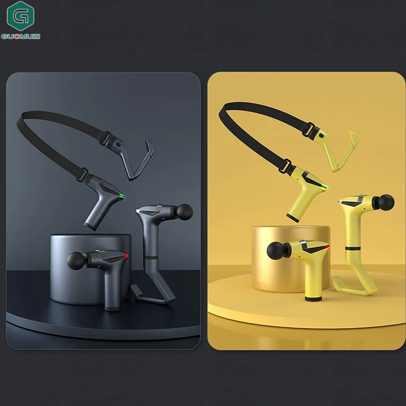 Массажный пистолет, глубокий массажер для мышц, пояс для релаксации с удлиненной ручкой, массажер для спины 3-в-1 для облегчения боли