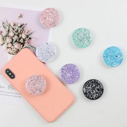 Round Glitter Phone Holder Ring Holder Universal Mobile Phone Finger Grip Holder Is Suitable for All Mobile Phone Holders