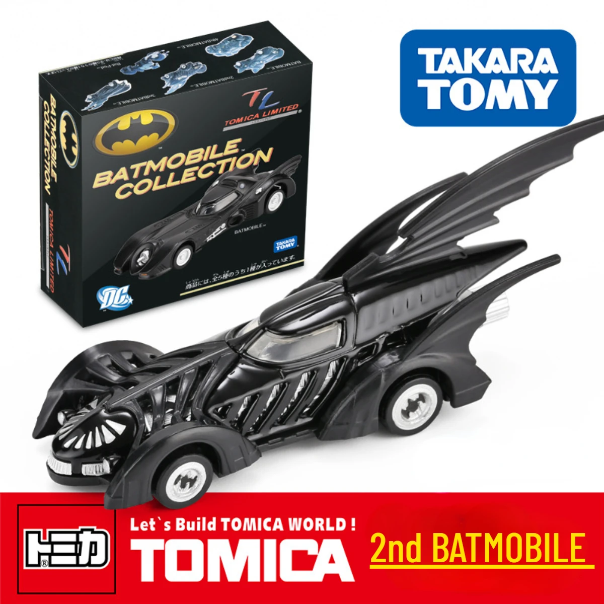 Takara Tomy Tomica Batman Batmobile 1234 Bat-Pod Scale Car Model Bike Replica Christmas Kid Halloween Gift Toy for Baby Boy Girl