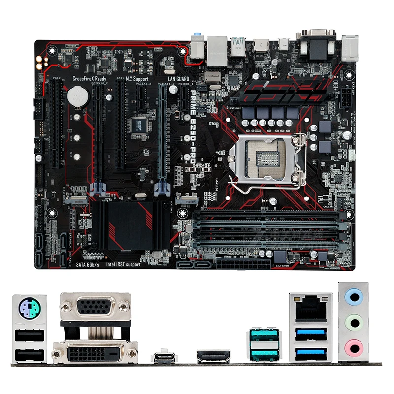 Para intel b250 prime B250-PRO placa-mãe usado original lga1151 lga 1151 ddr4 64gb usb2.0 usb3.0 sata3 desktop mainboard