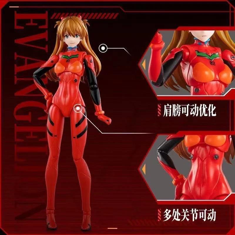 HOT Blokees Fantastics Ver Evangelion Rei Asuka Mari Multi‑joint Articulated Radiant Collectible Desktop Display Anime Toy Gift
