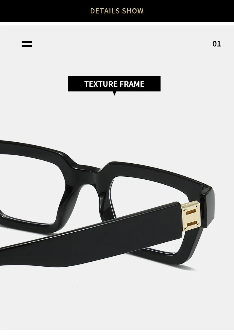 Marke Design Anti Blau Licht Lesebrille Mann High Definition Mode Marmorierung Große Größe Platz frauen Presbyopie Brillen – Detail 5