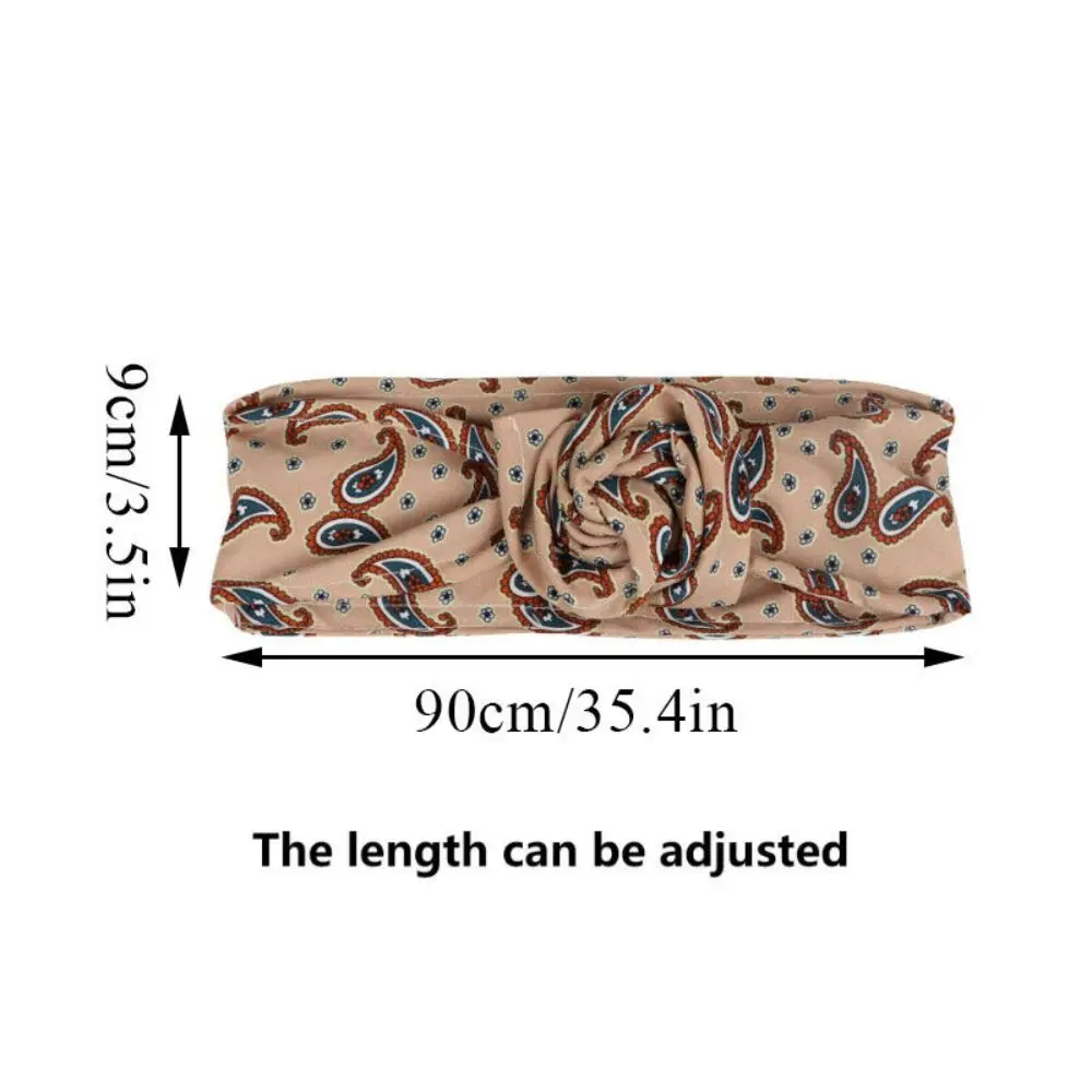 Cloth Fabric Wire Headbands High Quality Floral Metal Wire Hair Band Headwear Girl