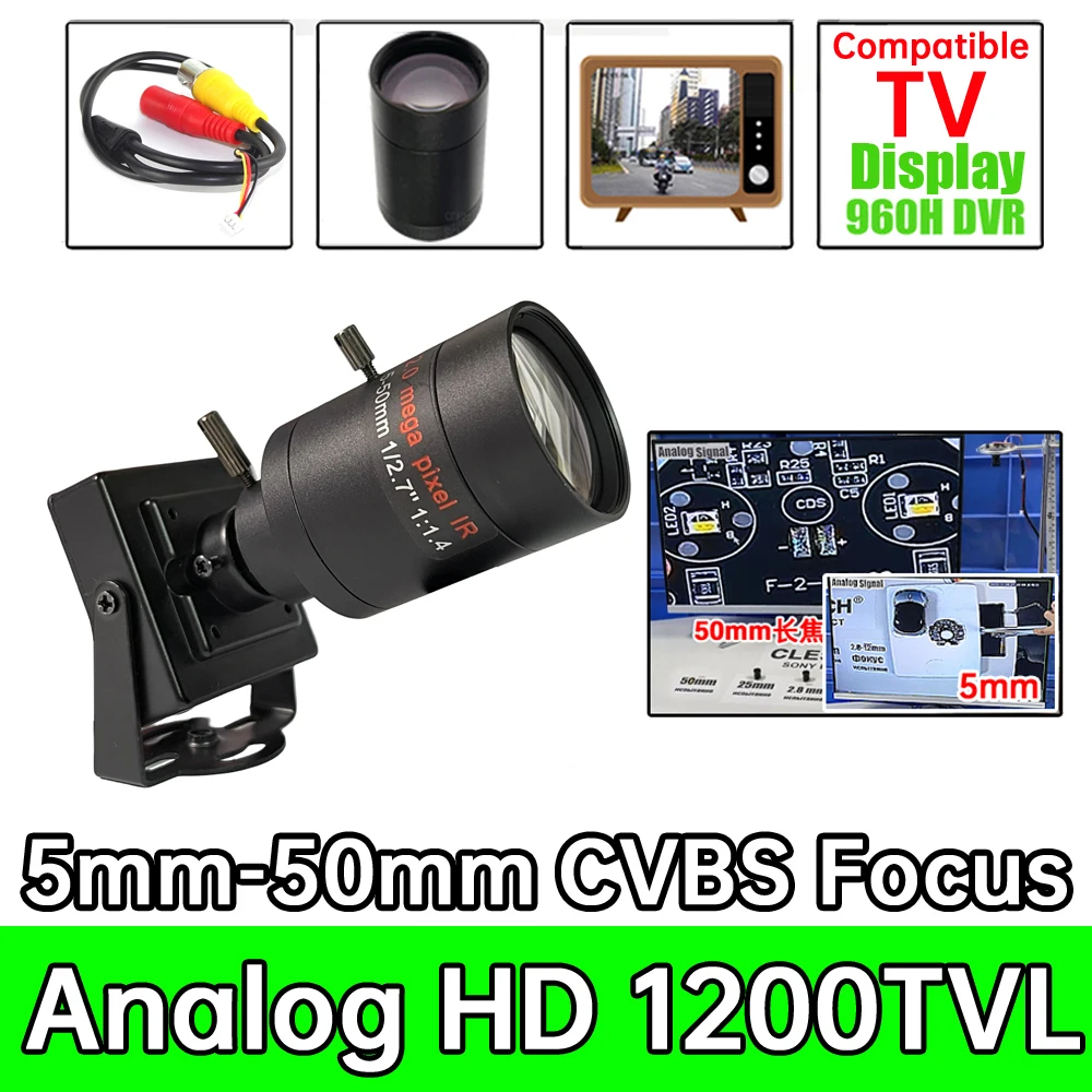 

5MP 4MP AHD Mini CCTV Camera - 2MP 1080P HD, XVI Control 4in1, Full Digital, Micro Security Camera with Metal Mounting Bracket