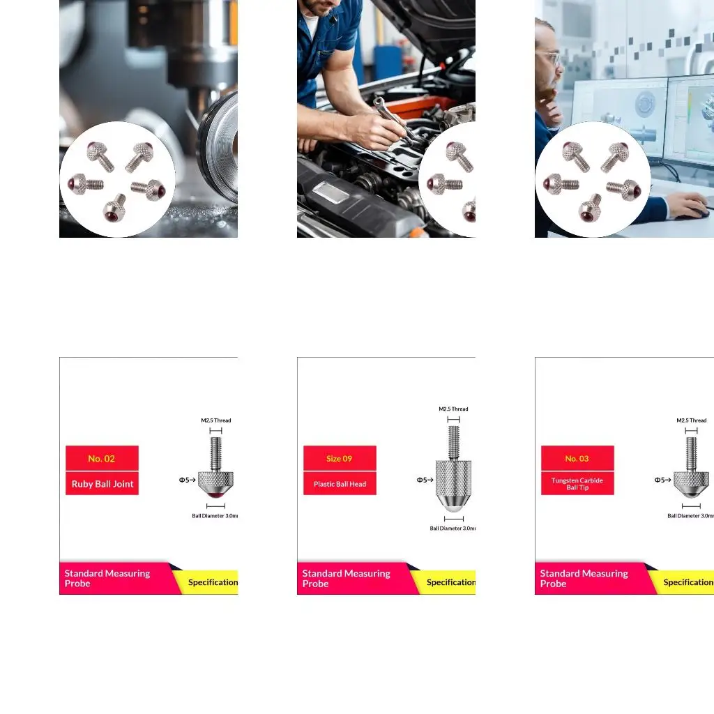 Face Probe Strong Steel Measuring Tip Suitable for Accurate Readings