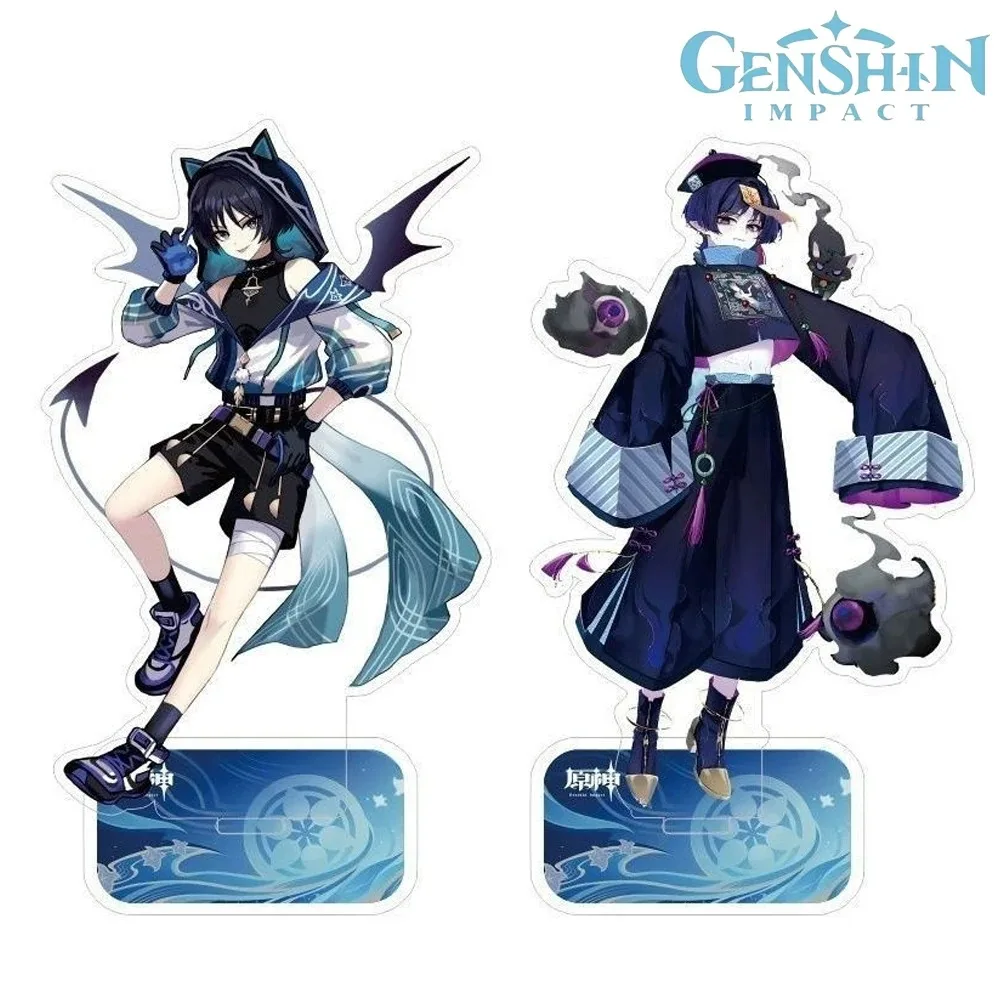 

Game Genshin Impact Wanderer Balladeer Cosplay Acrylic Stand Devil Zombie Standing Plate Desktop Decoration Carnival Party Prop