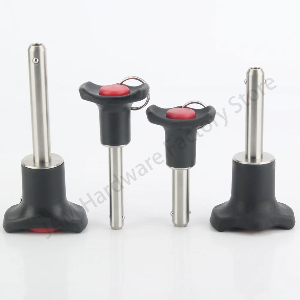 

MJ121 Ball Lock Pins, Quick Release Pins Button Type Nylon6 Safety Handle Dia5/6/8/10/12/14/16mm