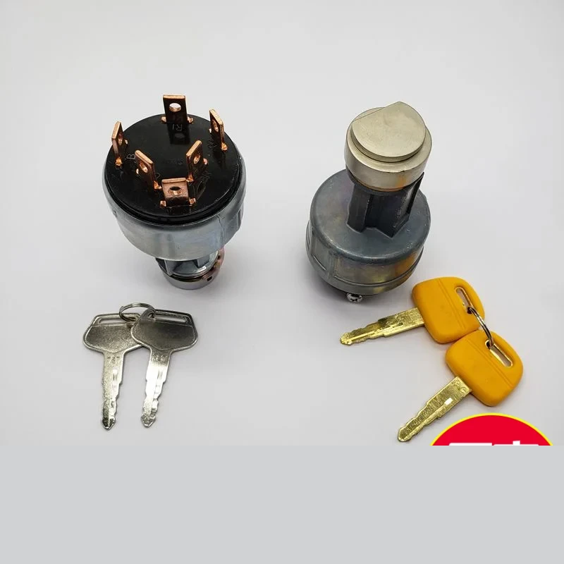 For Komatsu PC PC56/60/110/120/200/300-3/5/6/7/8 ignition switch start lock head Excavator Parts