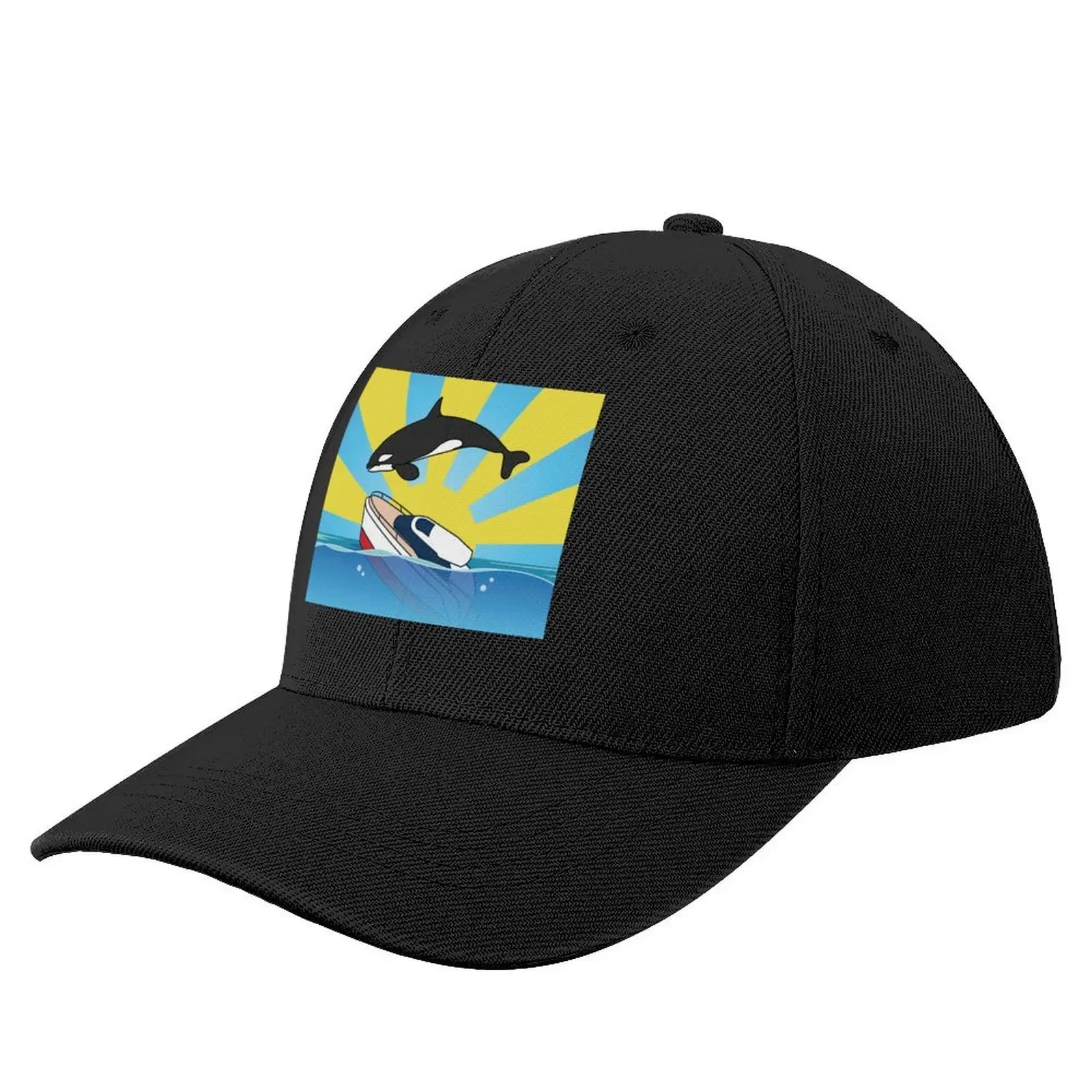 

Orca Justice Killer Whales Attack Yachts Baseball Cap Golf Wear Luxury Hat Rugby Men Caps Women's