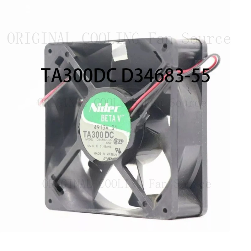 

H New sealed TA300DC D34683-55 Chassis fan DC 12V 0.08A 80x80x25mm for Nidec radiator