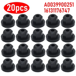 20x Car Body Plastic Nut Flange Clip 16131176747 For Mercedes Benz 0039900251 BMW M6 Nut Unthreaded Cable Fastener Mounting Boot