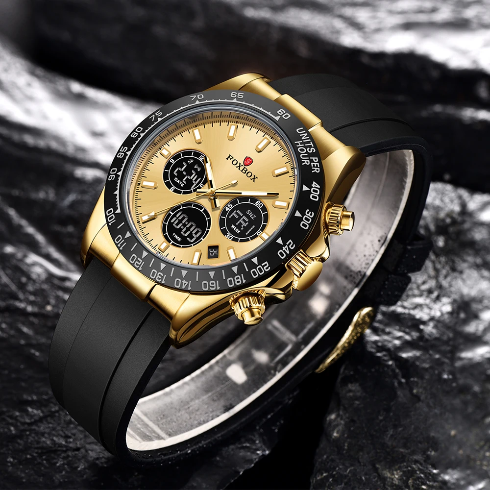 LIGE Fashion Military Watches for Men Luxury Original Sports Chronograph Men Watch ​Waterproof Quartz Clock Digital WristWatch