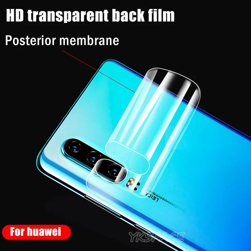 3Pcs Full Cover 10D Hydrogel Film For Huawei P20 P40 P50 Mate 20 30 40 50 Pro Plus P30 Lite Back Soft TPU Screen Protector