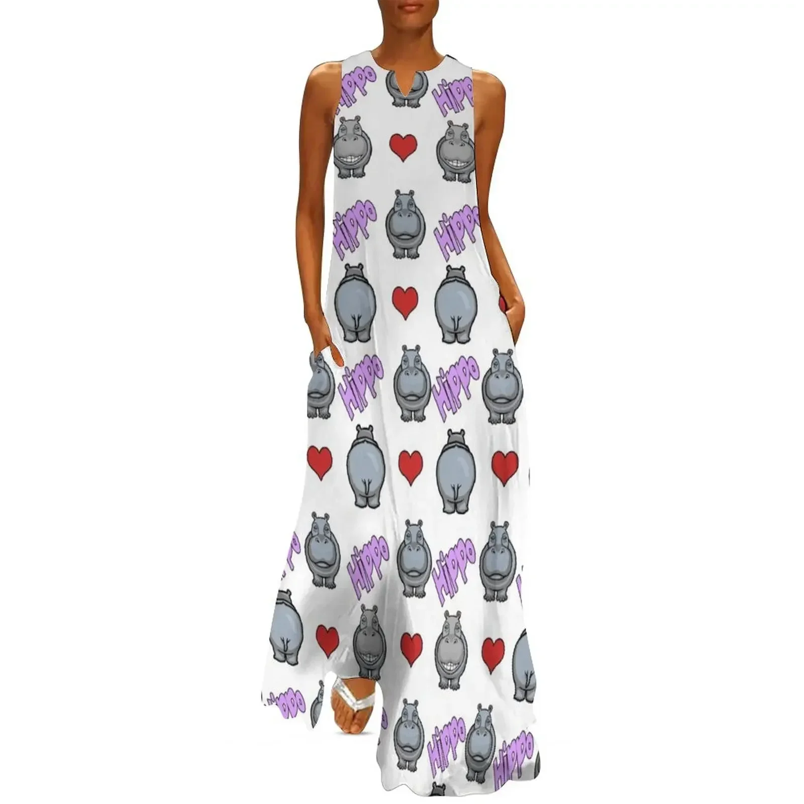 

Hippo Love Hearts Long Dress evening dresses luxury 2025 dresses for woman 2025 luxury woman party dress Dress