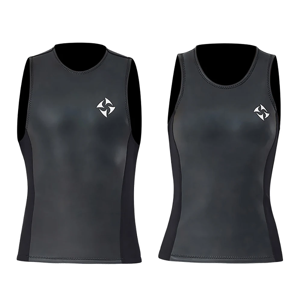 Traje de buceo de neopreno para deportes acuáticos CR sin mangas de 2MM para hombres y mujeres, traje de buceo ultraelástico de piel suave para esnórquel, traje de neopreno cálido para surf en la playa