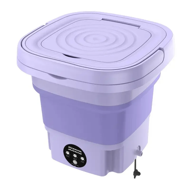 Small Portable Washing Machine Mini Washer Deep Cleaning Foldable Washing Machine Electric Plastic Automatic Top Loading Zd 2kg