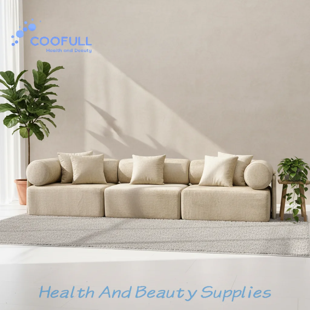 Coofull Modular Chesterfield Fabric Compressed Sofa-Customizable Shape Vacuum-Packed 1-Min Rebound Non-Slip Stable
