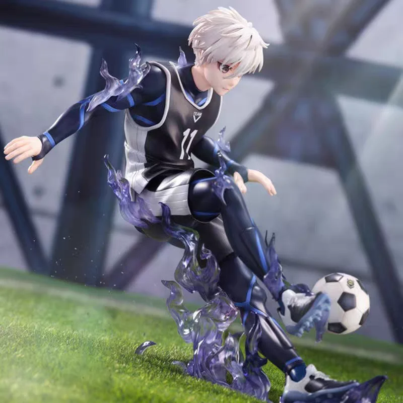 Caja ciega de misterio de Anime con cerradura azul, figura aleatoria de jugador de fútbol, juguete coleccionable, regalo sorpresa para fanáticos