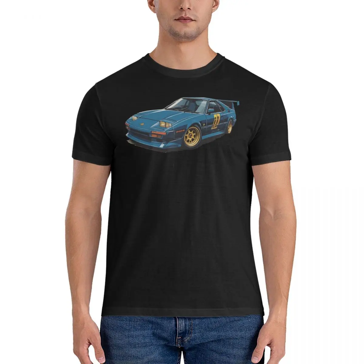 Funny T Shirts Men's Cotton Novelty T-Shirts O Neck I-Initial D Tees Short Sleeve Clothing Gift