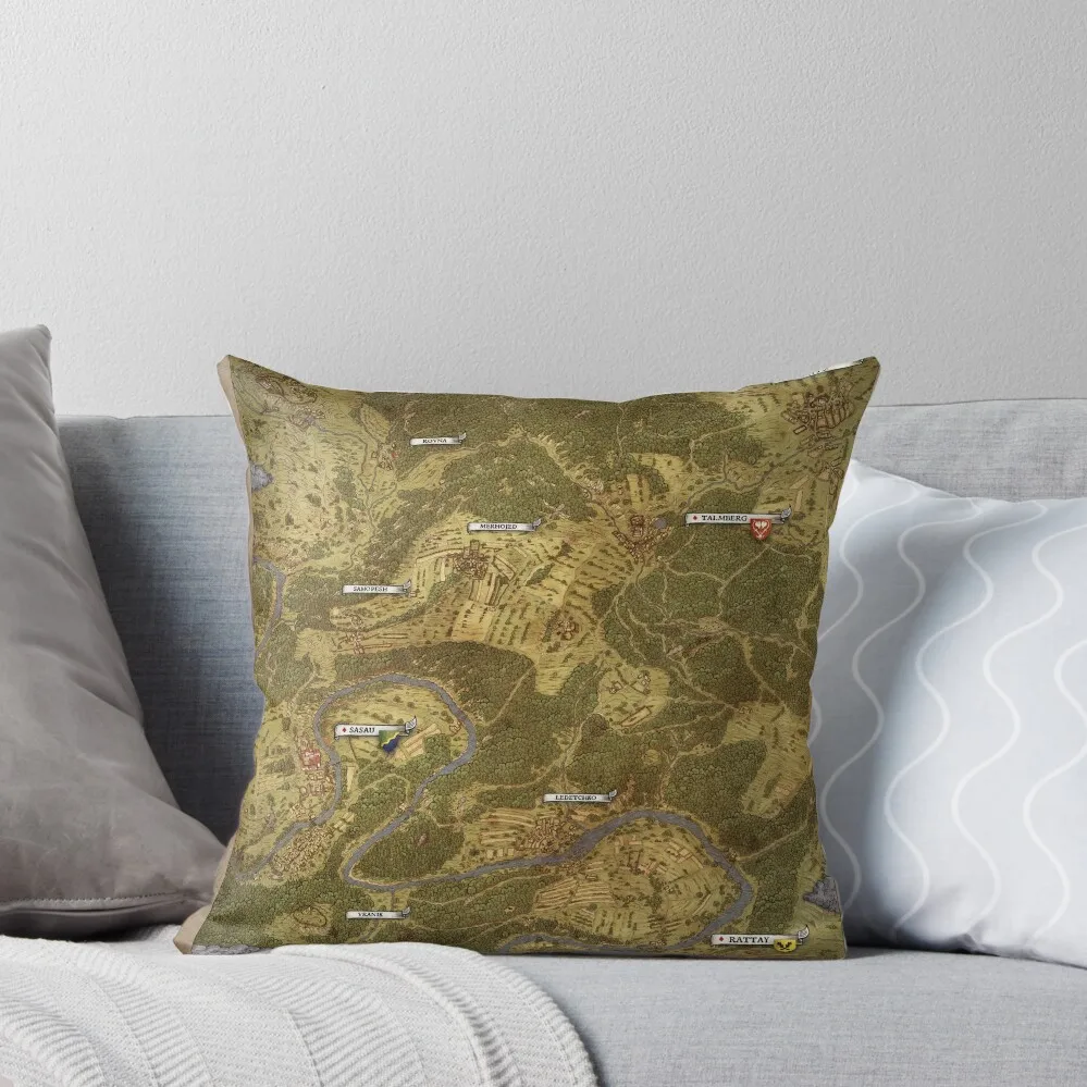 

Kingdom Come Deliverance Map Throw Pillow christmas decorations for home 2025 Cushion Cover Luxury Christmas Covers pillow