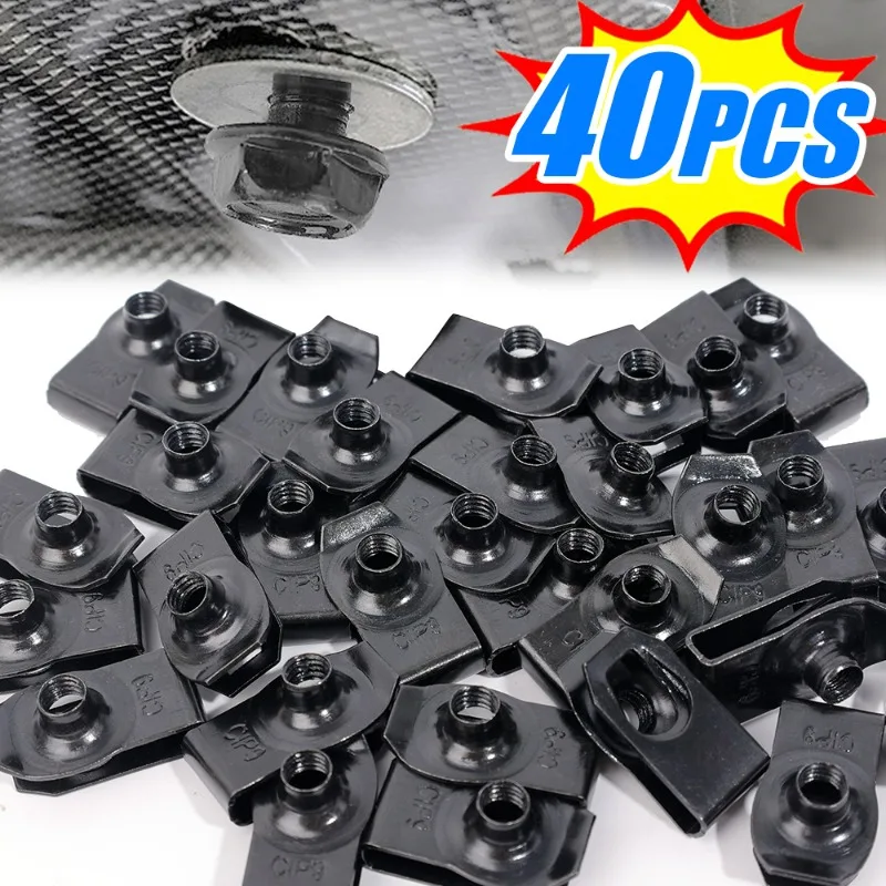 

Car Body Bolts & U-nut Clips M6 Engine Cover Undertray Splash Shield Guard Bumper Fender Liner Retainer Fastener Rivet Screws