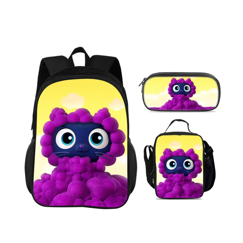 

True and the Rainbow Kingdom backpack, pencil case, ice pack, 3Pcs Set, cartoon print, kindergarten, children and students