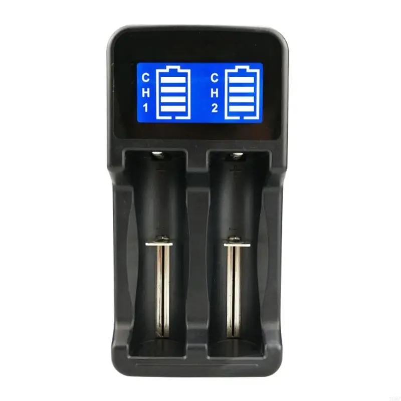 T8WC 2 Slot Battery 18650 26650 Battery Charging Case for A/AA/AAA/AAAA Ni-MH/Ni-Cd Rechargeable Batteries With LCD