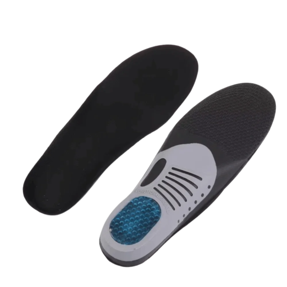 

1 Pair Gel Material Sports Running Insoles Soft Elastic Orthopedic Support Orthotic Inserts Flat Foot Support Comfort Cushioning